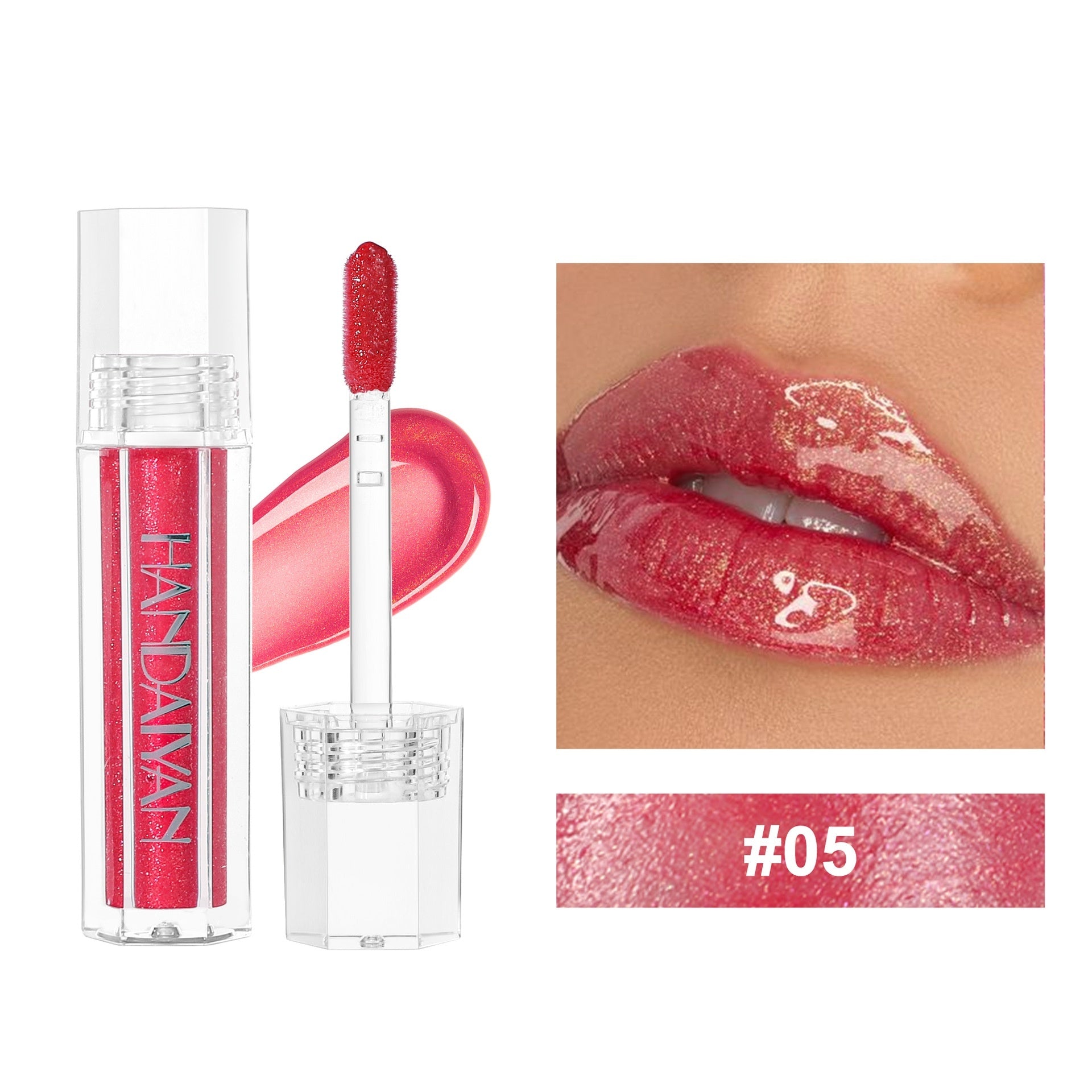 Moisturizing Pearlescent Lip Paint Long Lasting Hydrating Color - Teleplus Hydration pearlescent lip paint long lasting