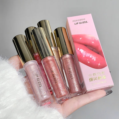 Moisturizing Shanuo Lip Gloss Hydrating Tinted Balm Long Lasting Makeup - Teleplus lip gloss hydrating tinted long
