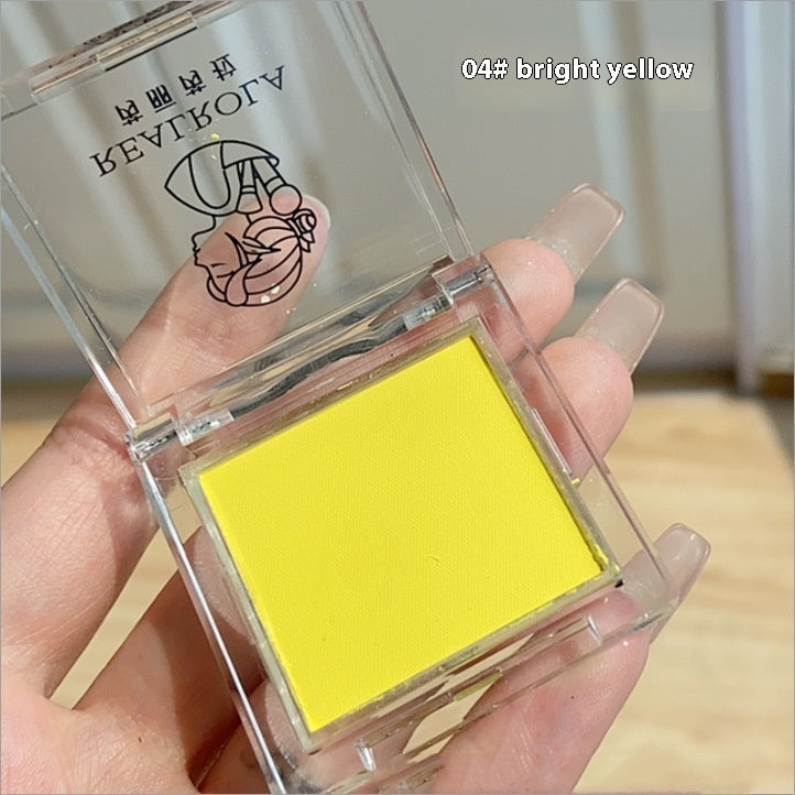 Monochrome Eyeshadow Palette Bright Yellow Red Blue Orange Mango Shades Universal - Teleplus monochrome eyeshadow