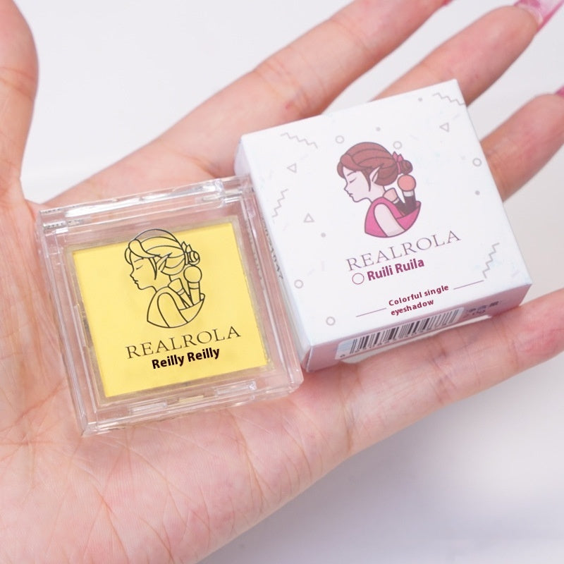 Monochrome Eyeshadow Palette Bright Yellow Red Blue Orange Mango Shades Universal - Teleplus monochrome eyeshadow