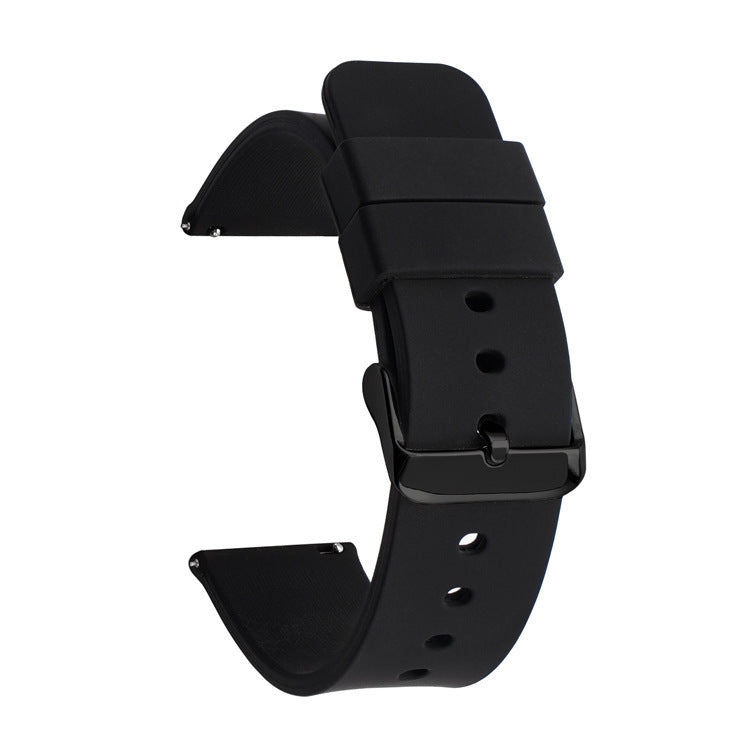 Monochrome Quick Release Strap for Smart Watches Silicone Stainless Steel - Teleplus smart watch monochrome quick