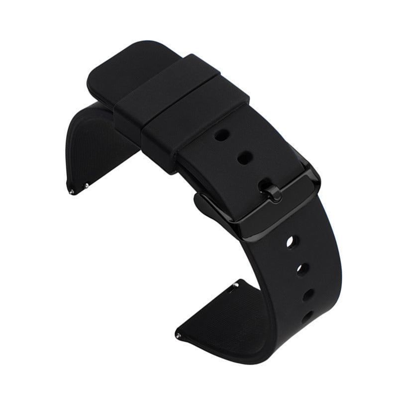 Monochrome Quick Release Strap for Smart Watches Silicone Stainless Steel - Teleplus smart watch monochrome quick