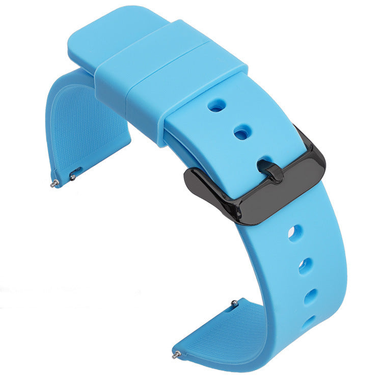 Monochrome Quick Release Strap for Smart Watches Silicone Stainless Steel - Teleplus smart watch monochrome quick