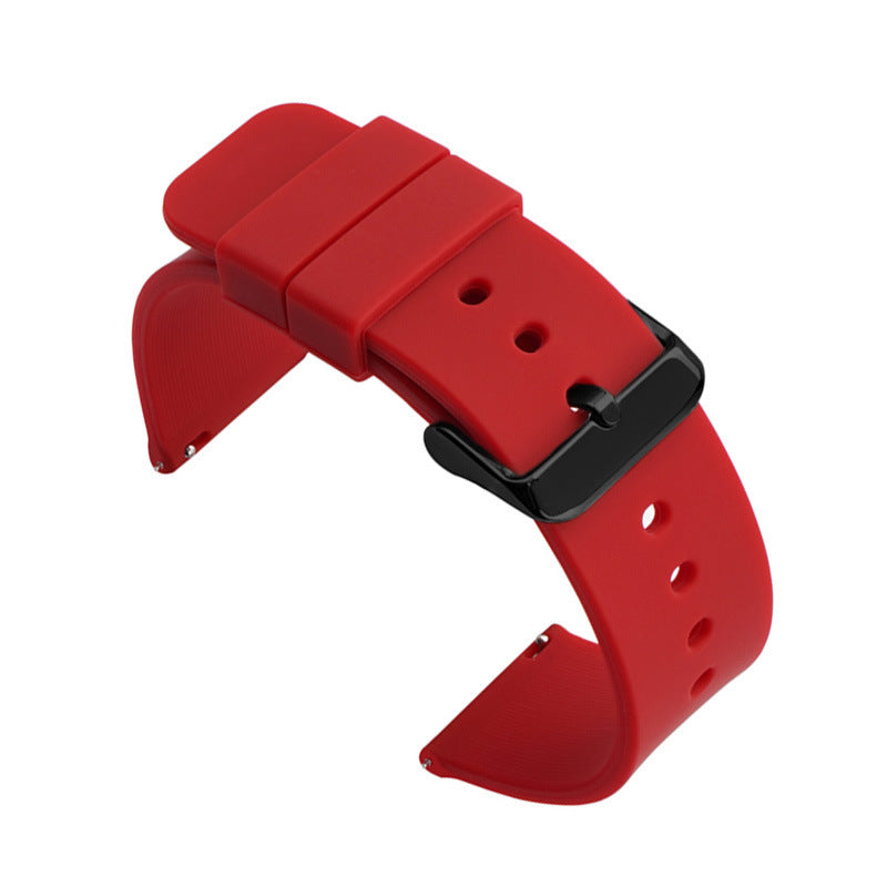 Monochrome Quick Release Strap for Smart Watches Silicone Stainless Steel - Teleplus smart watch monochrome quick