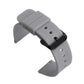 Monochrome Quick Release Strap for Smart Watches Silicone Stainless Steel - Teleplus smart watch monochrome quick