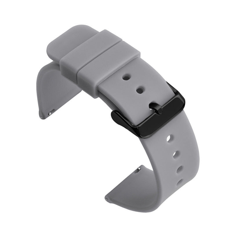 Monochrome Quick Release Strap for Smart Watches Silicone Stainless Steel - Teleplus smart watch monochrome quick