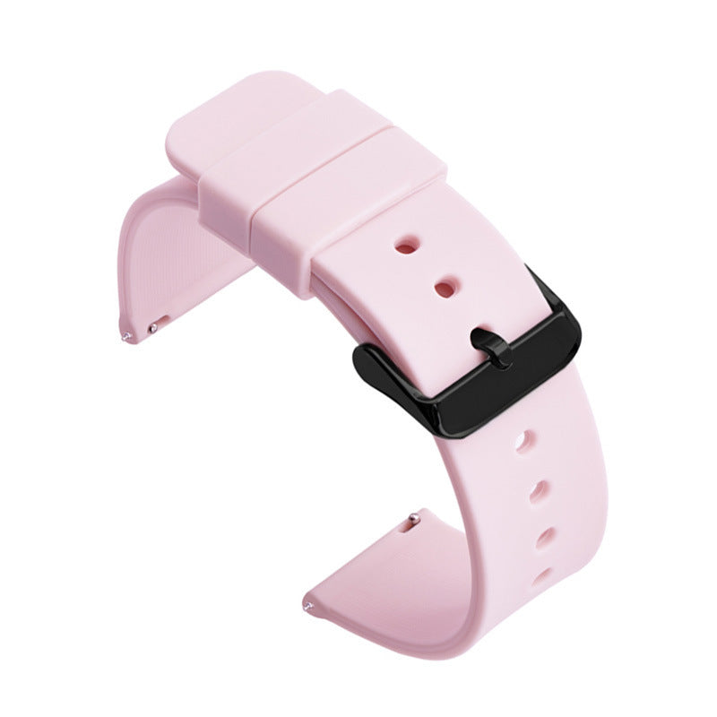 Monochrome Quick Release Strap for Smart Watches Silicone Stainless Steel - Teleplus smart watch monochrome quick