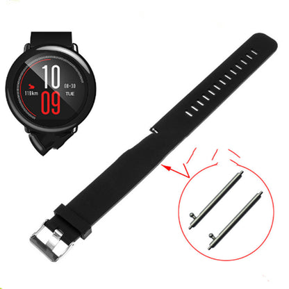 Monochrome Silicone Strap for Smart Watch 22mm Dark Blue Gray Black - smart watch monochrome silicone strap