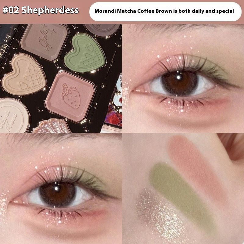 Moonlight Mermaid Eye Shadow Set in Swan and Black Colors - Teleplus moonlight mermaid eye shadow pure desire