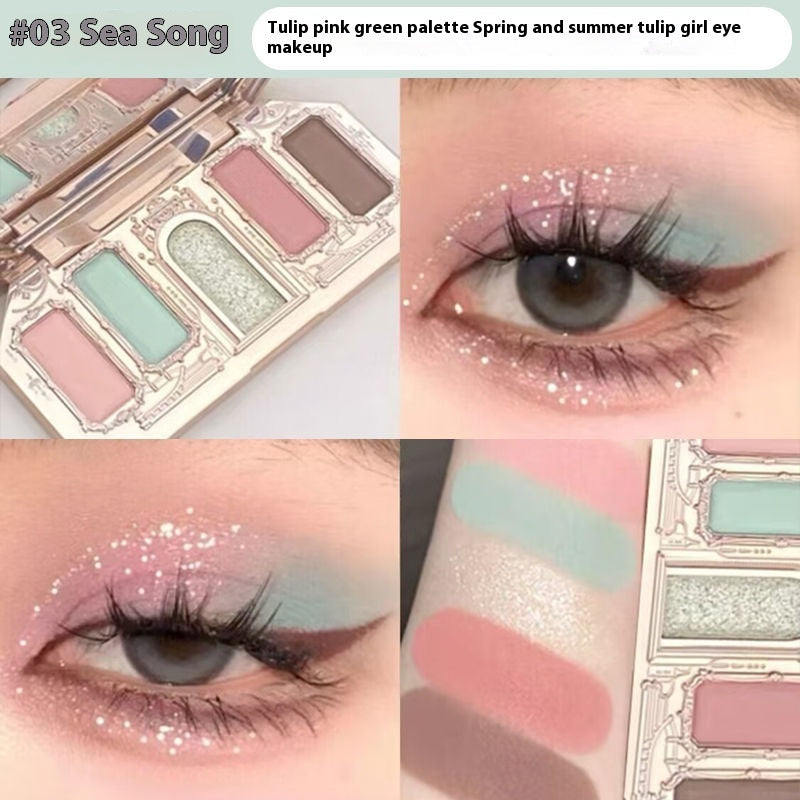 Moonlight Mermaid Eye Shadow Set in Swan and Black Colors - Teleplus moonlight mermaid eye shadow pure desire