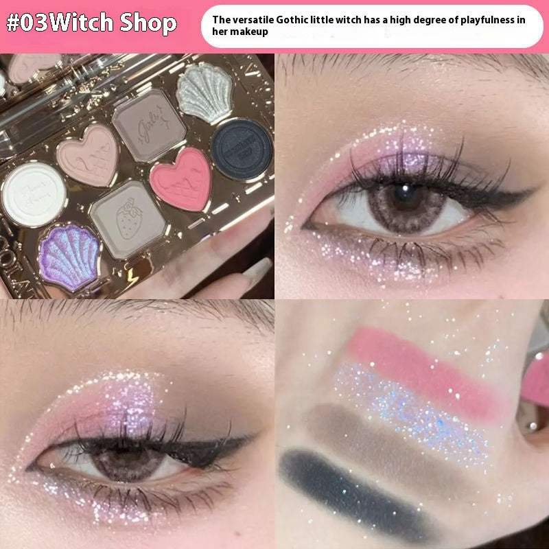 Moonlight Mermaid Eye Shadow Set in Swan and Black Colors - Teleplus moonlight mermaid eye shadow pure desire