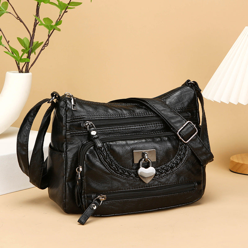 Mother Bag Simple Fashion Single Shoulder with Durable Polyester Lining - Teleplus mother bag simple fashion single