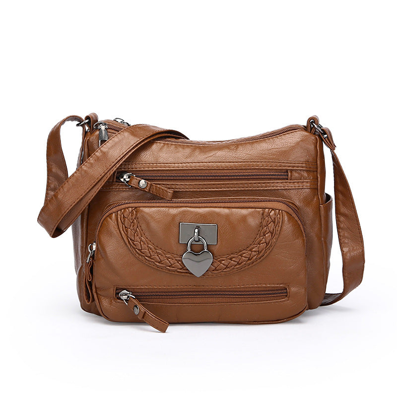Mother Bag Simple Fashion Single Shoulder with Durable Polyester Lining - Teleplus mother bag simple fashion single
