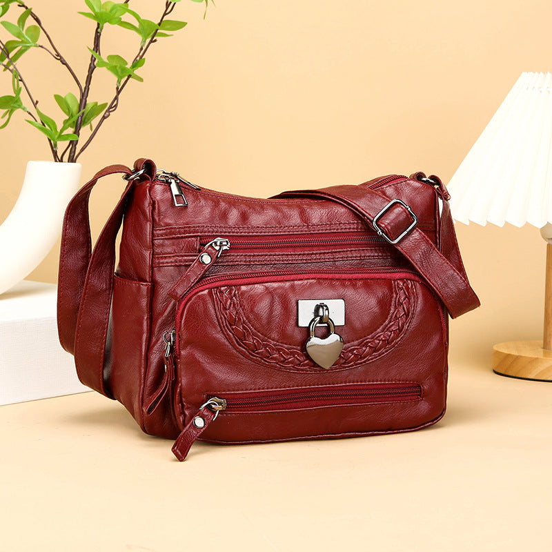 Mother Bag Simple Fashion Single Shoulder with Durable Polyester Lining - Teleplus mother bag simple fashion single
