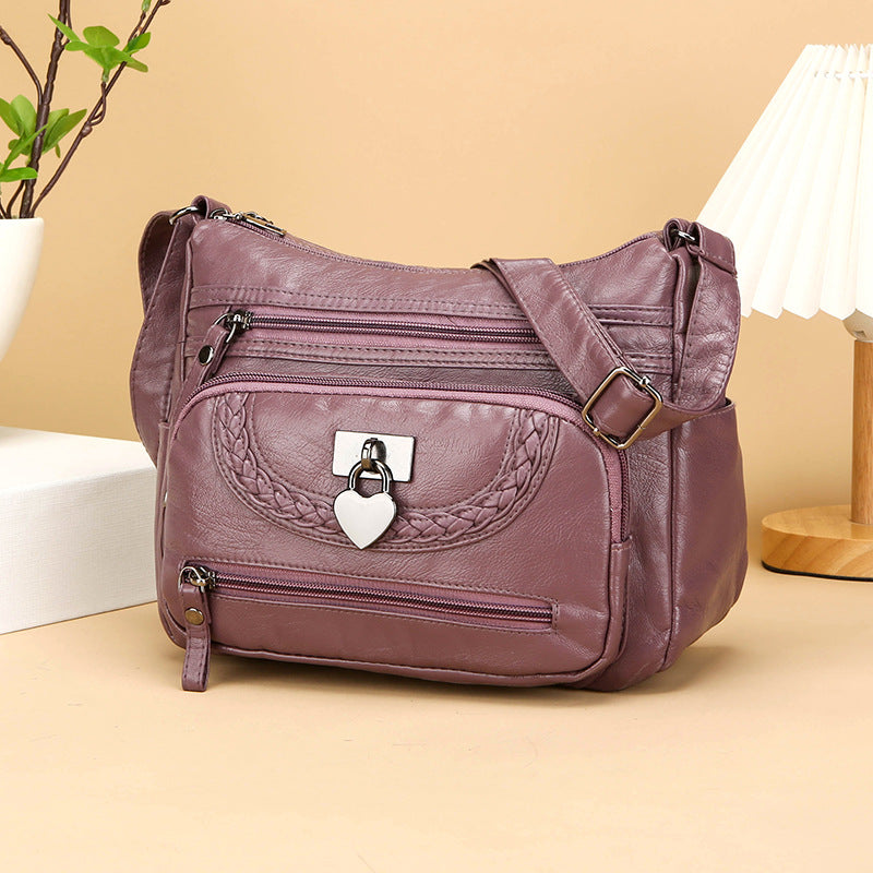 Mother Bag Simple Fashion Single Shoulder with Durable Polyester Lining - Teleplus mother bag simple fashion single