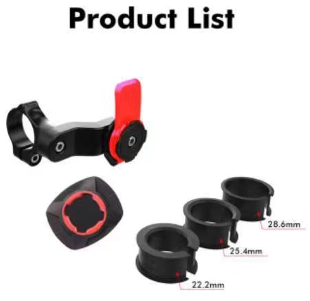 Motorcycle Mobile Phone Bracket with Shock Absorber Mount - mobile phone shock absorber bracket