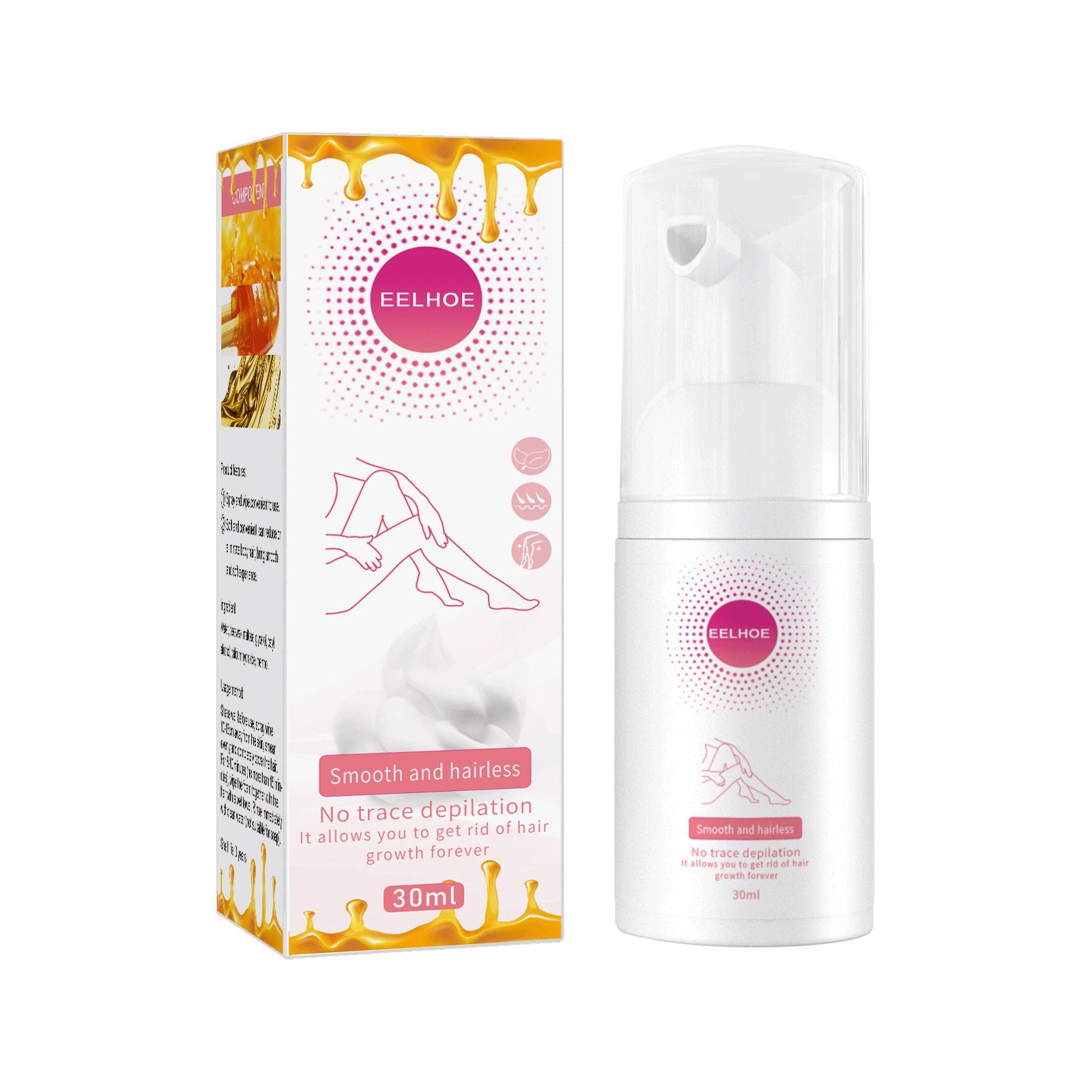 Mu Si Honey Hair Removal Spray Removes All Over The Body - Sweet Escape Honey Hair Removal Spray Removes All Hair