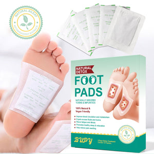 Mugwort and Ginger Foot Patches for All Skin Types 10 Piece Set - foot patches ginger skin types