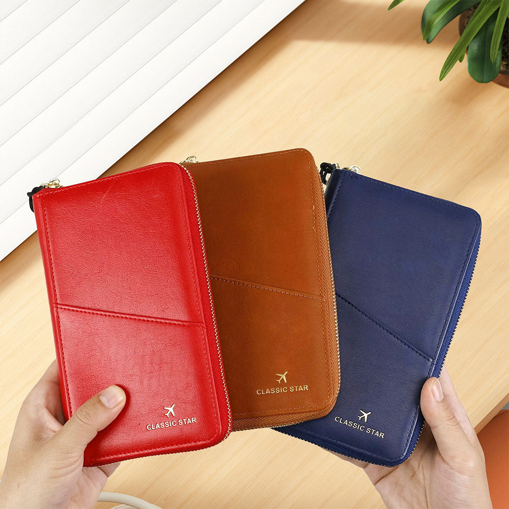Multi-Color Leather Wallet for Men and Women with Ultra-Light Breathable Design - Teleplus