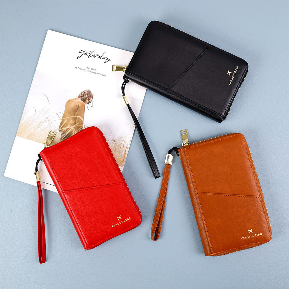 Multi-Color Leather Wallet for Men and Women with Ultra-Light Breathable Design - Teleplus