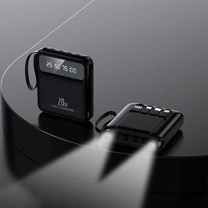 Multi-Color Shell Digital Power Bank with Charging Cable for United States - Teleplus US cable power bank united states