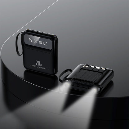 Multi-Color Shell Digital Power Bank with Charging Cable for United States - Teleplus US cable power bank united states