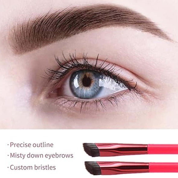 Multi-Function Eyebrow Brush for Filling Shaping and Mascara Application - Multifunction eyebrow brush makeup
