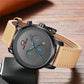 Multi-function Movement Calendar Waterproof Leather Strap - Multi-function Movement Calendar Leather Strap Watch