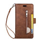 Multi function zipper wallet mobile leather case - Multi Function Zipper Wallet Mobile Leather Case