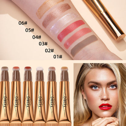 Multi Functional Cosmetic Pen with Powder Blusher Highlights and 3D Design - Teleplus multi functional cosmetic pen