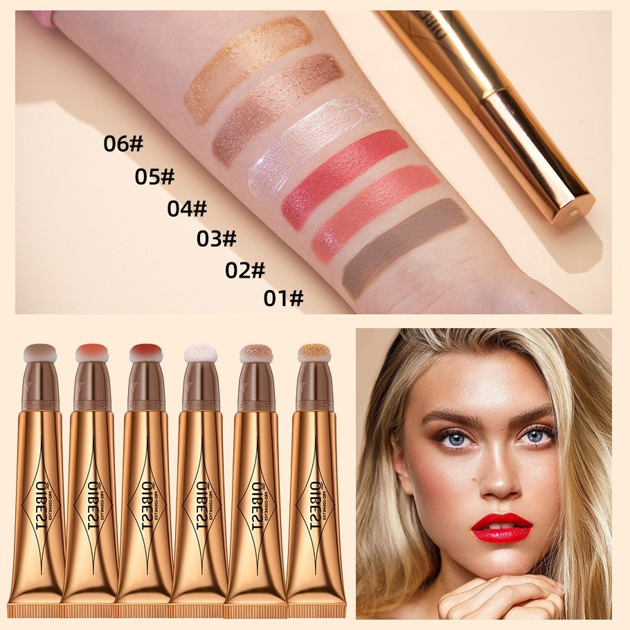 Multi Functional Cosmetic Pen with Powder Blusher Highlights and 3D Design - Teleplus multi functional cosmetic pen