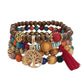 Multi-layer Wooden Bead Stretch Beaded Bracelet - Multi-layer Wooden Bead Stretch Bracelet for All