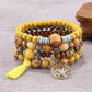 Multi-layer Wooden Bead Stretch Beaded Bracelet - Multi-layer Wooden Bead Stretch Bracelet for All