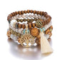 Multi-layer Wooden Bead Stretch Beaded Bracelet - Multi-layer Wooden Bead Stretch Bracelet for All