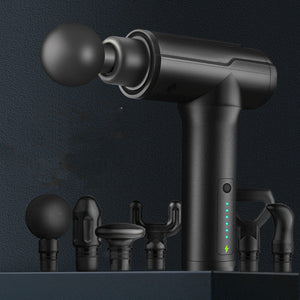 Matte Black Vibration Fascia Gun Silent Deep Massager with 6 Gear Settings - for Relaxation vibration fascia gun silent