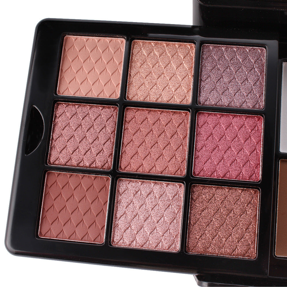 Multicolor Eye Shadow Kit with Plate Discoloration Resistance for Universal Skin - Teleplus multicolor eye shadow plate