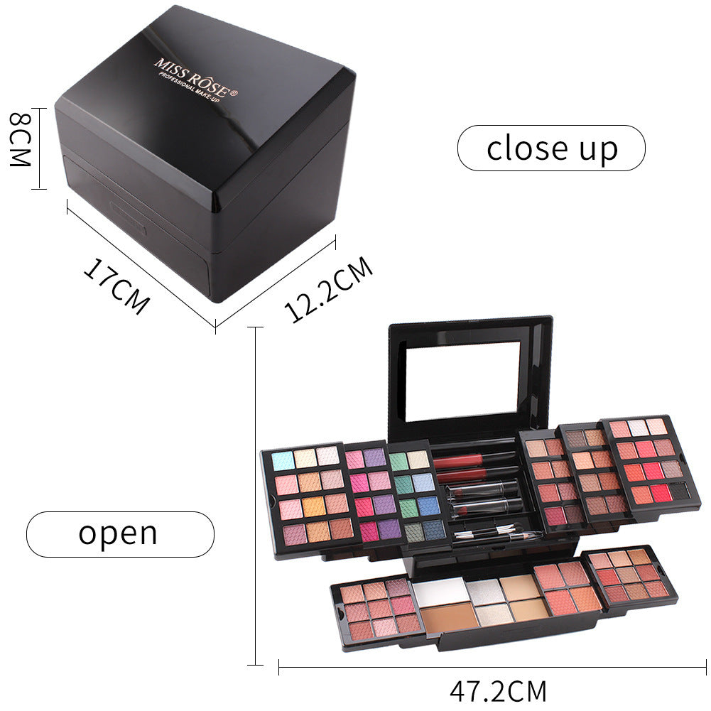 Multicolor Eye Shadow Kit with Plate Discoloration Resistance for Universal Skin - Teleplus multicolor eye shadow plate
