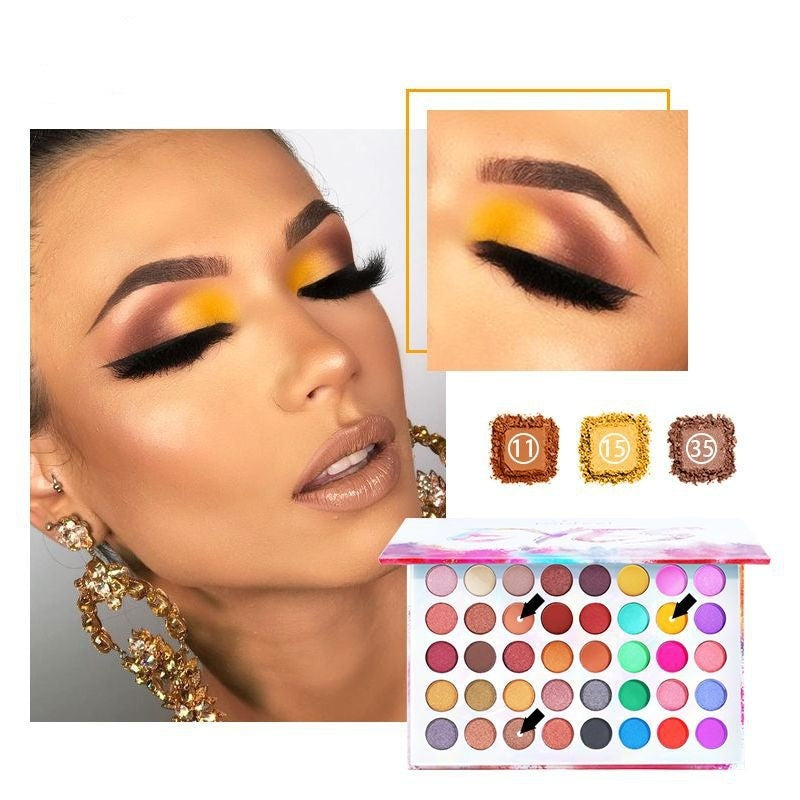 Multicolor Eye Shadow Palette Waterproof Long Lasting Makeup for All Skin Tones - Teleplus eye shadow multicolor