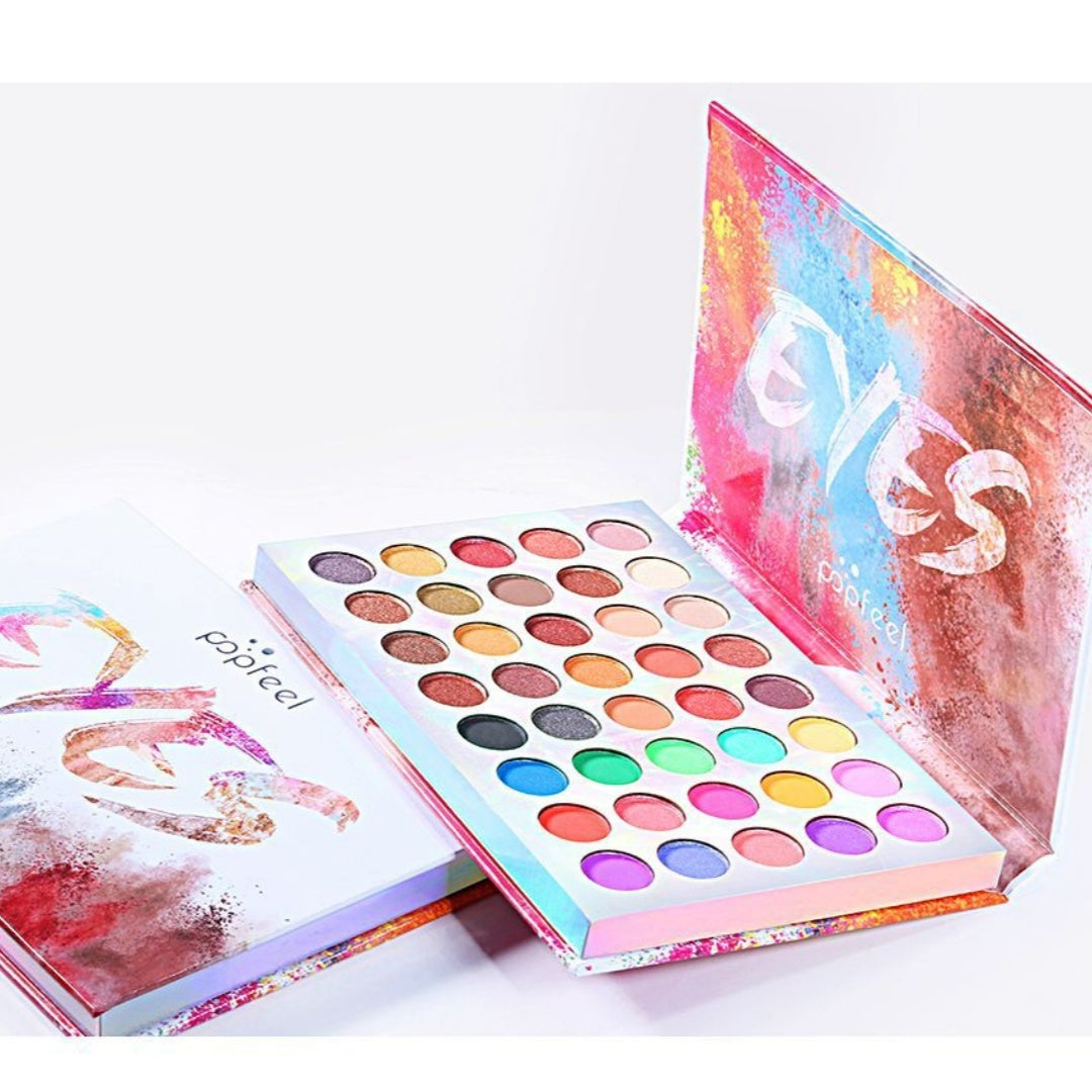 Multicolor Eye Shadow Palette Waterproof Long Lasting Makeup for All Skin Tones - Teleplus eye shadow multicolor