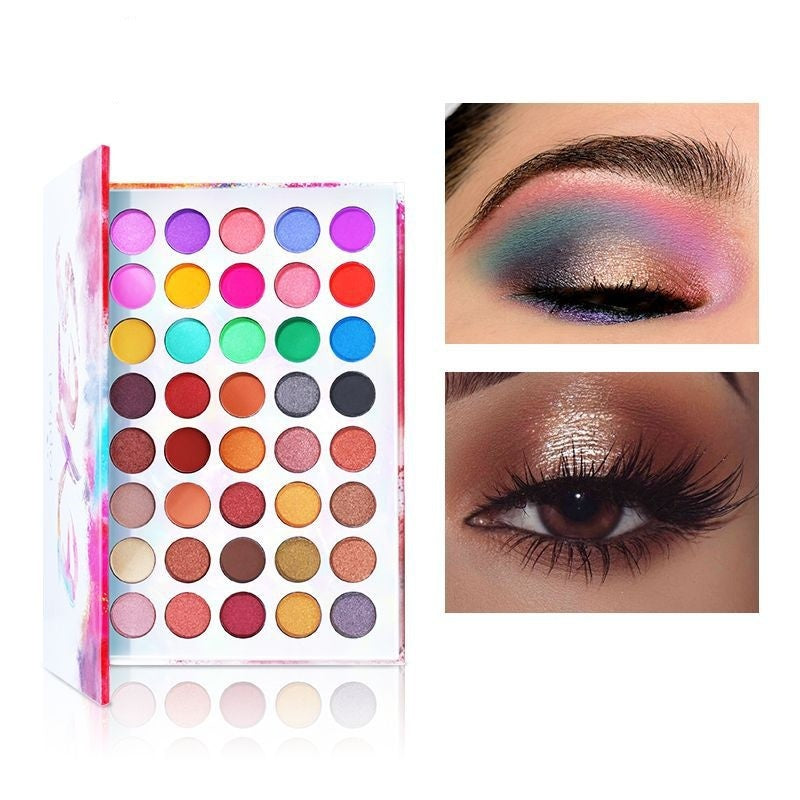 Multicolor Eye Shadow Palette Waterproof Long Lasting Makeup for All Skin Tones - Teleplus eye shadow multicolor