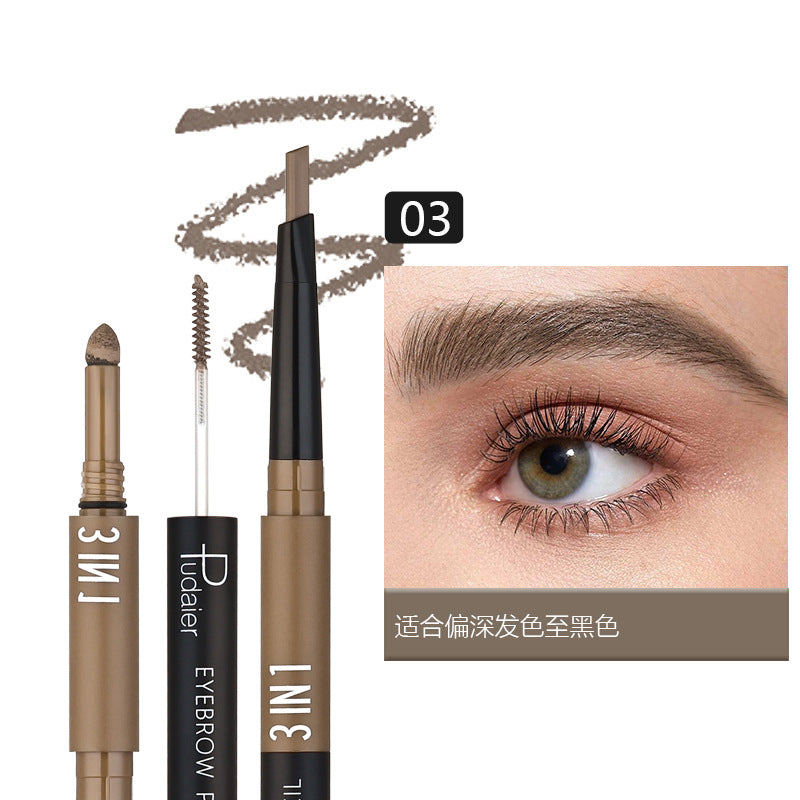 Multicolor Eyebrow Pencil and Powder for Precise Brow Shaping Filling - Teleplus eyebrow pencil brow shaping