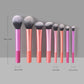 Multicolor Short Handle Makeup Brush Holders for Long Tube Brushes - Teleplus long tube makeup brushes suit multicolor