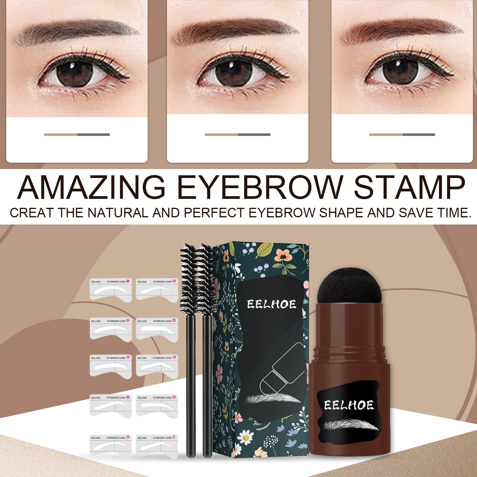 Multicolor Waterproof Eyebrow Print Suit for Thush and Brows - Teleplus eyebrow print suit thrush waterproof