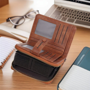 Multicolor Women’s Wallet with Card Holder RFID Blocking Durable PU Material - Teleplus