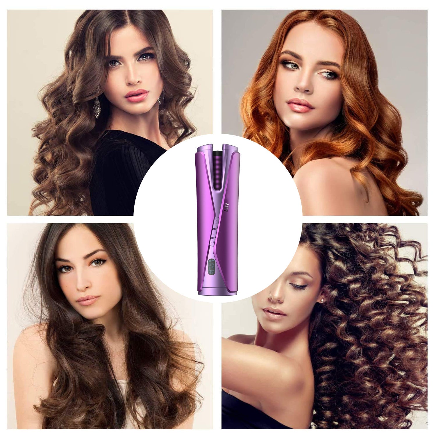 Multifunctional Automatic Curling Iron with Temperature Control and Wireless Charging - Teleplus wireless charging