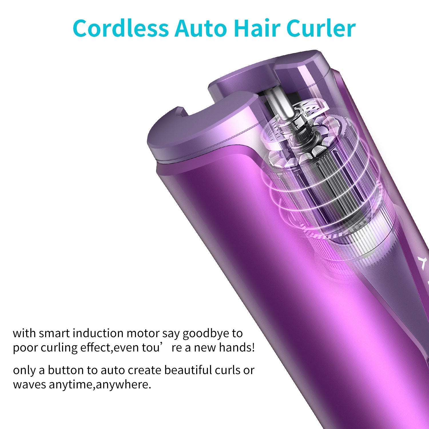 Multifunctional Automatic Curling Iron with Temperature Control and Wireless Charging - Teleplus wireless charging