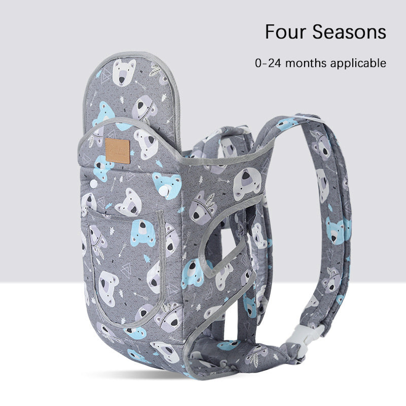 Multifunctional Baby Carrier With Breathable Front And Back In Summer - Wave Point Baby Carrier That Breathes Like