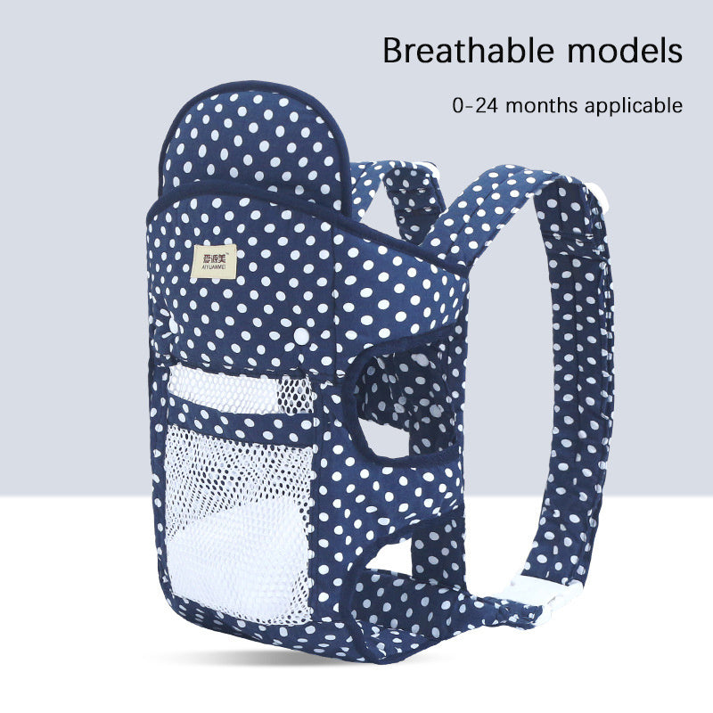 Multifunctional Baby Carrier With Breathable Front And Back In Summer - Wave Point Baby Carrier That Breathes Like