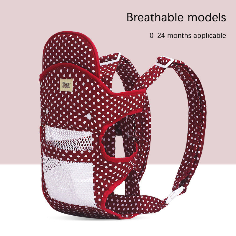 Multifunctional Baby Carrier With Breathable Front And Back In Summer - Wave Point Baby Carrier That Breathes Like