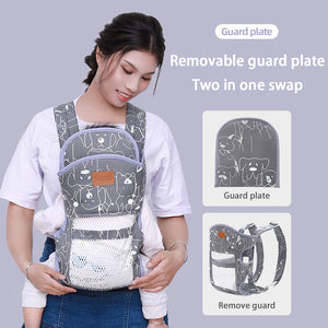 Multifunctional Baby Carrier With Breathable Front And Back In Summer - Wave Point Baby Carrier That Breathes Like